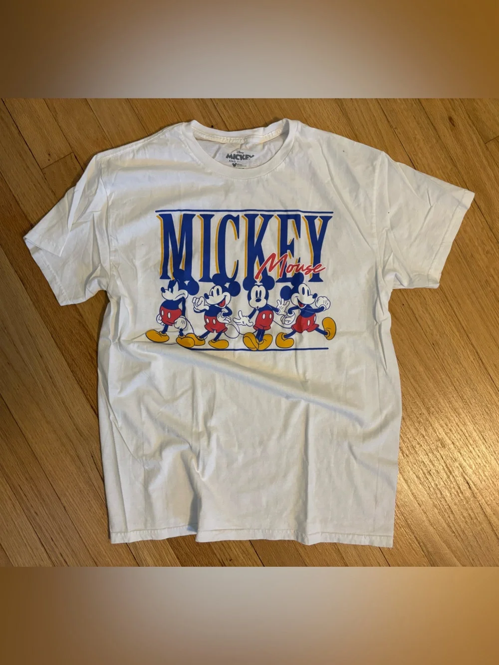 Disney Mickey and Friends White Tee | Size Medium - Picture 3 of 3